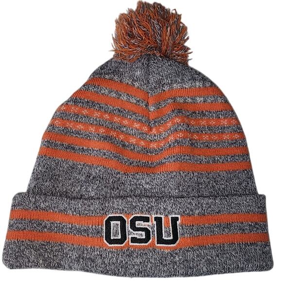 Oregon State Beavers OSU Cuffed Knit Hat Pom - Picture 2 of 5